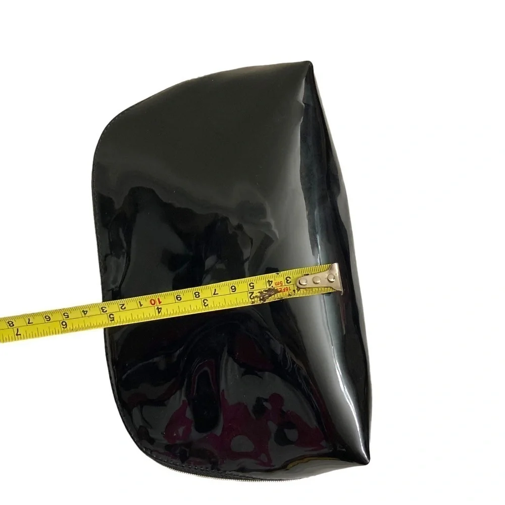 Yves Saint Laurent ysl black cosmetic beaut case dome shape
